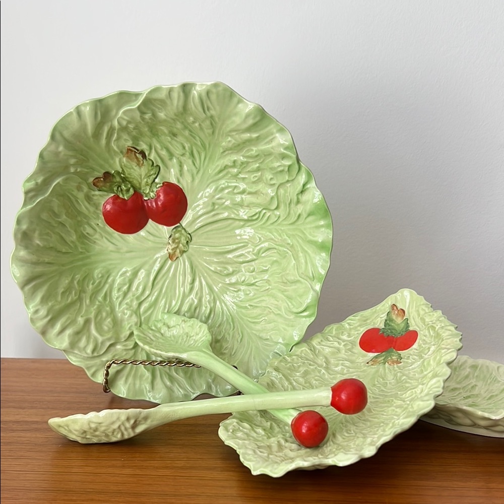 Carlton Ware Salad Bowl | Plates - Classic Design, Tomato on Lettuce Leaf